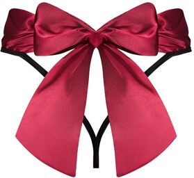 String Tienesy black red Noir
