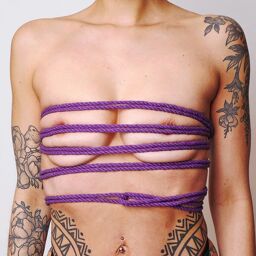 Corde en chanvre Premium Violette Violet