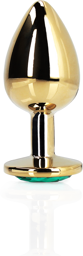 Plug anal - Large - Gold/Emerald Green
