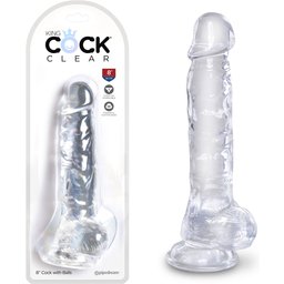 Gode Ventouse Clear 20 cm