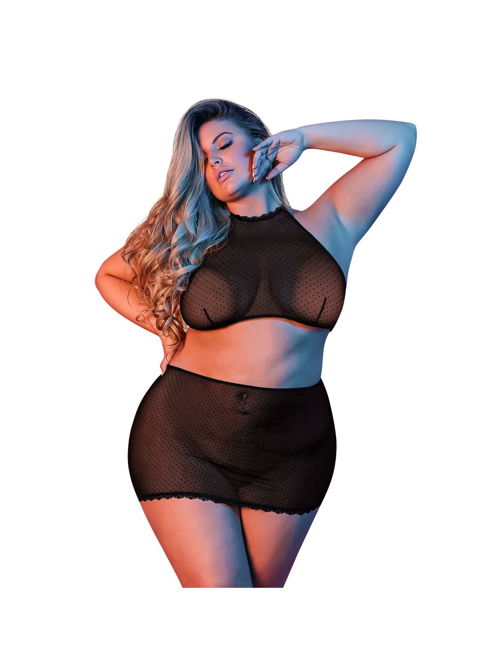 Ensemble Polka 2 Pièces Transparent Noir GT