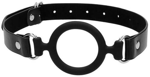 Bâillon Anneau Silicone Ring Gag Noir