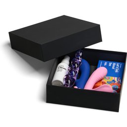 Boîte Cadeau Noire avec Papier de Soie