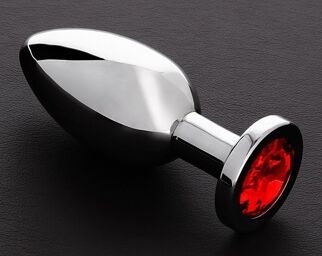 Plug bijou anal Butty M 6.5 x 3cm Rouge