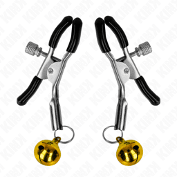 pince à tétons simple cloche or 6 cm