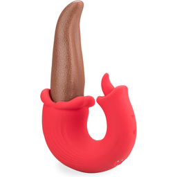 Vibromasseur rabbit rotatif et langue Tongue Twister