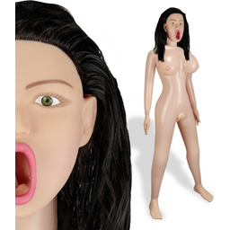 Poupée gonflable premium brune yeux verts Ruth