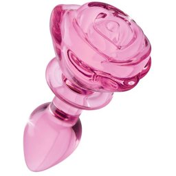 - Plug Anal Rose en Verre Petit Rose