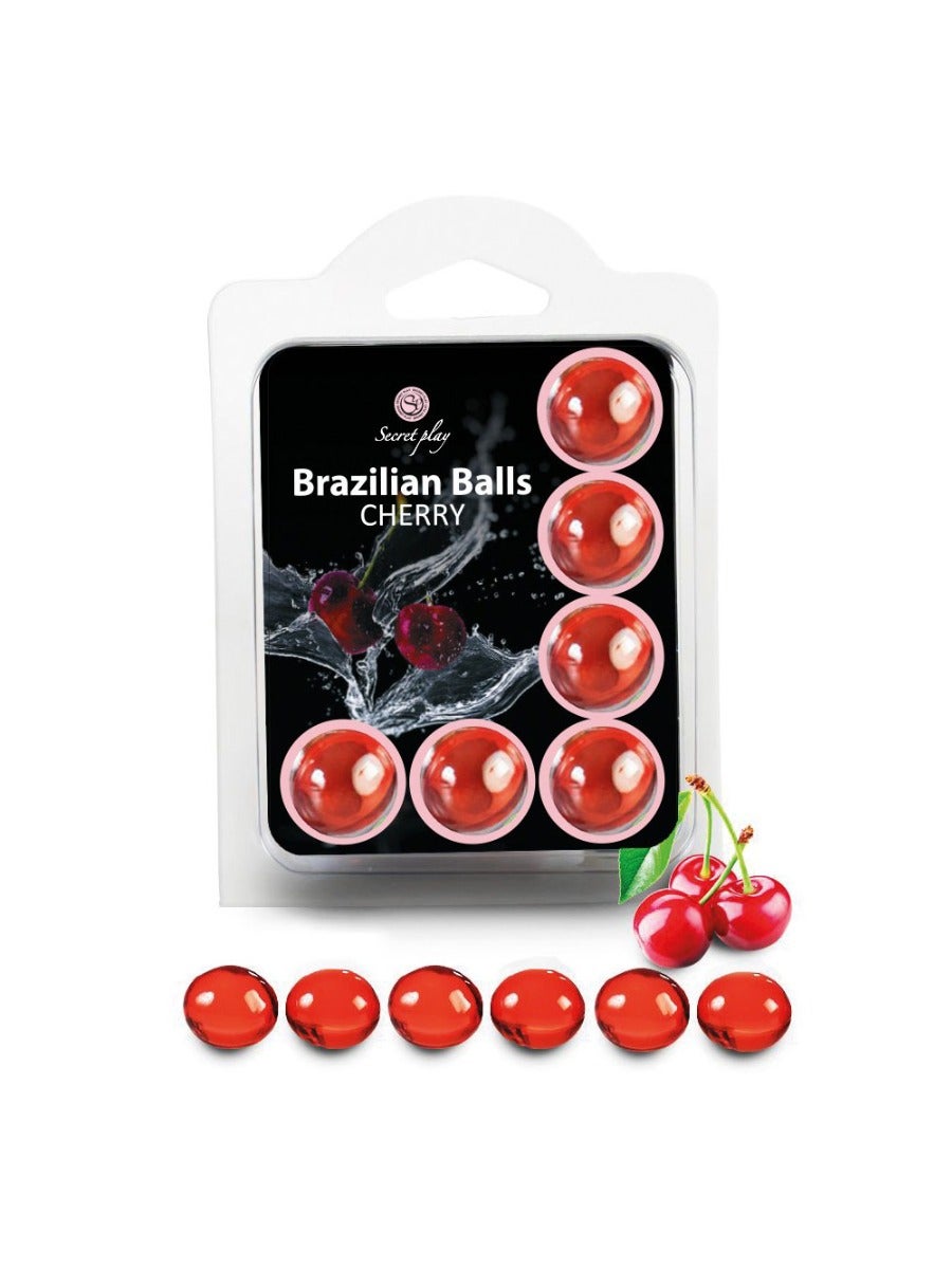 Boules de Massage Aromatisées Brazilian Balls x6 cerise
