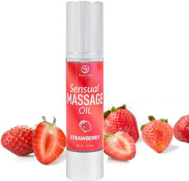 Huile de massage parfum fraise 50 ml