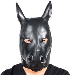 Masque Tête de cheval Horse Noir