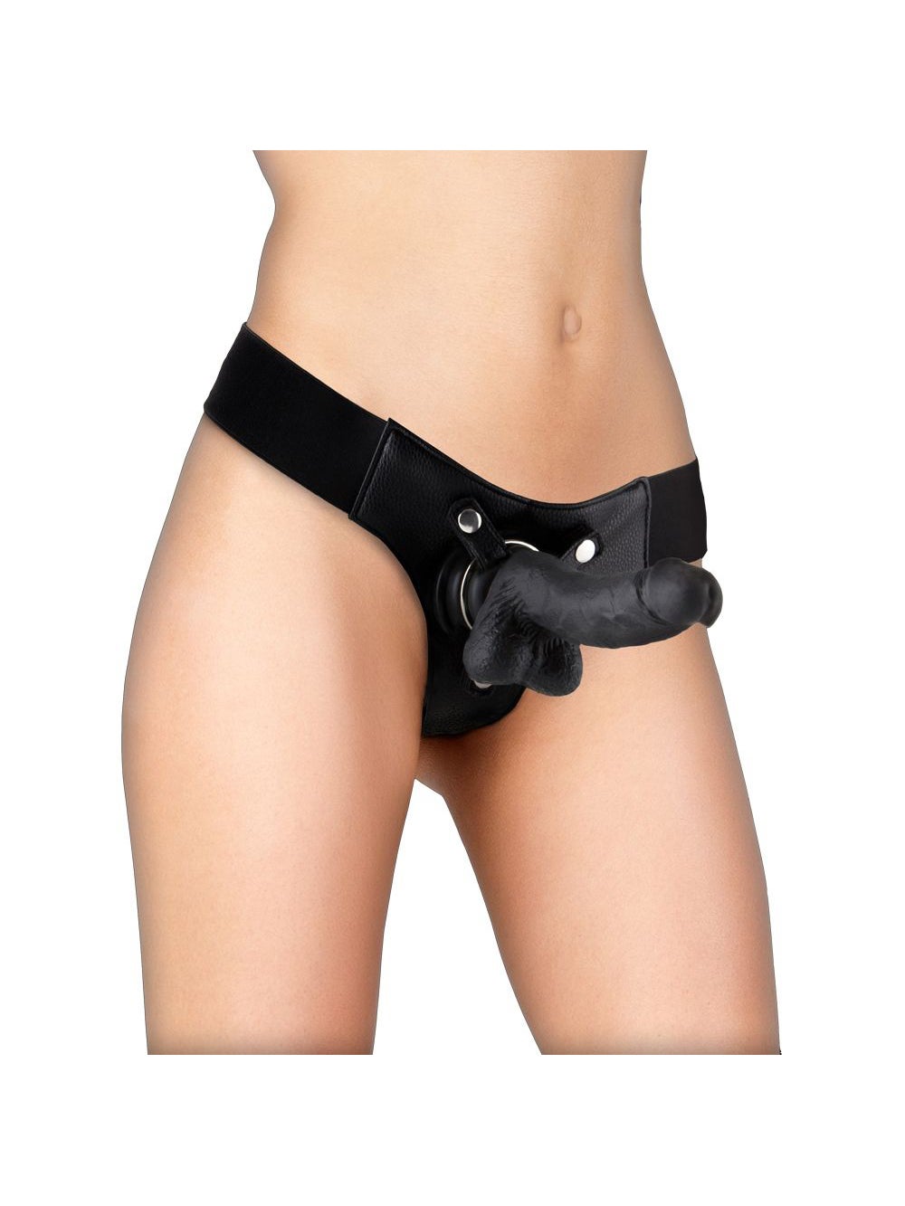 Gode Ceinture Réaliste Cuir 18 cm