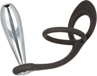 Ballstretcher et Plug bijou en métal Glider 9 x 2.8cm