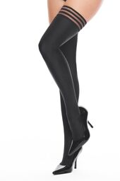 Bas Autofixants Noirs Noir