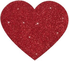 Sticker pour seins Titty coeur