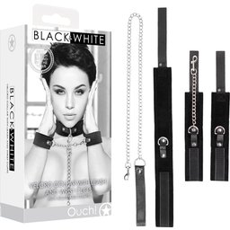 Collier Velcro avec laisse et menottes