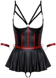 Ensemble Ouvert Bondage Noir