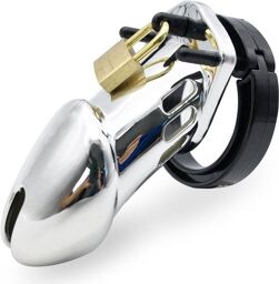 Cage de chasteté Silver Argentée