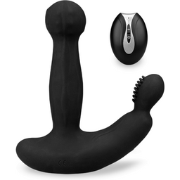 Vibromasseur vibro homme gode anal Stimulateur prostatique télécommandé Wow - Noir