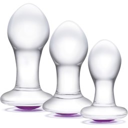 Kit 3 Plugs en Verre Bling Bling