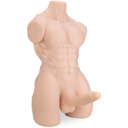 Poupée sexuelle buste homme avec pénis masturbateur articulé et anus Alessandro 9,0kg