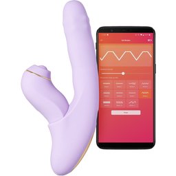 DuoGlow Vibromasseur Va-et-Vient à Perles et Stimulateur Pulsant