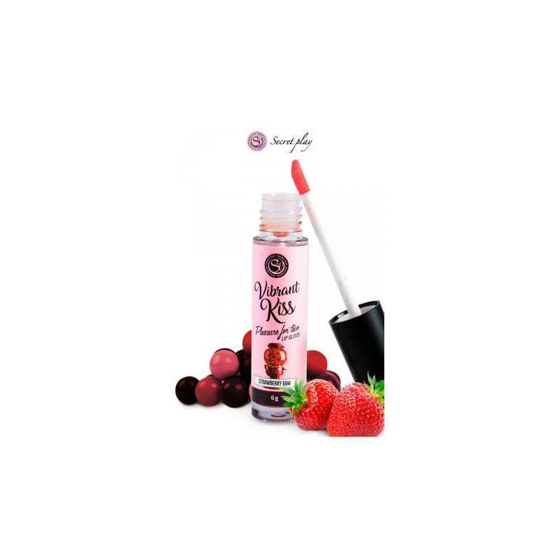 Brillant à lèvres stimulant - fraise bonbon