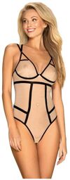 Body Nudelia Satiné Beige & Noir Beige