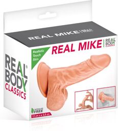 Gode réaliste avec testicules et ventouse 13cm Peau