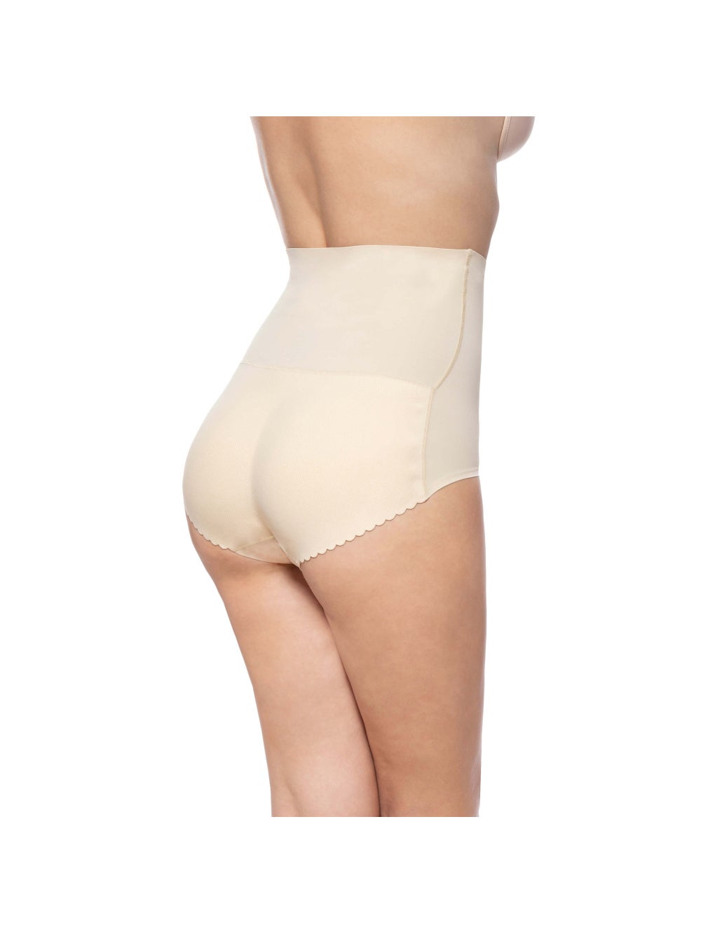 Culotte Rembourrée Taille Haute Beige