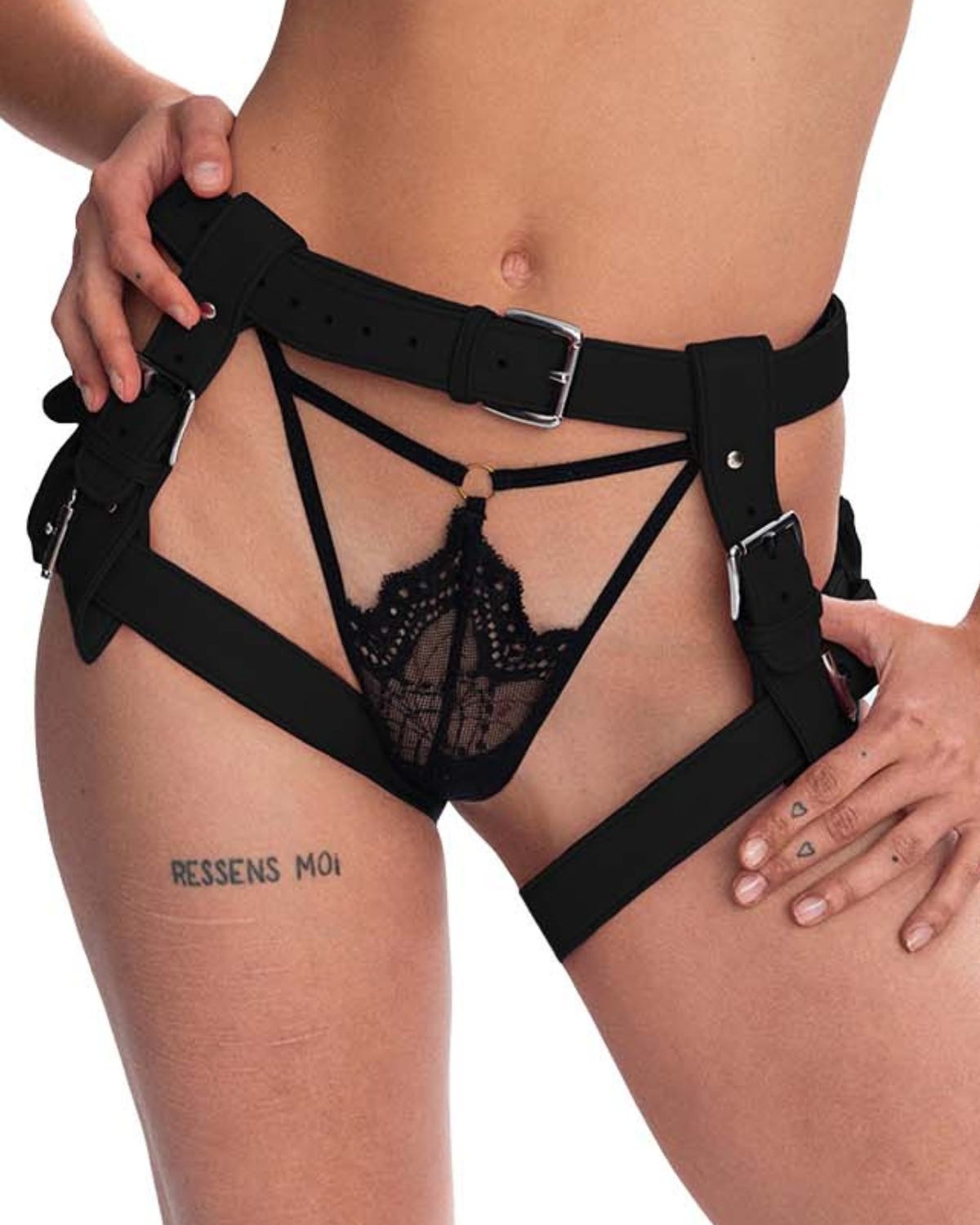 Harnais Bas En Cuir Véritable