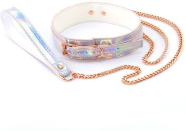 Collier & Laisse Cosmo Bondage Holographique