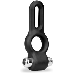 Double anneau cockring vibrant en silicone Jaxon