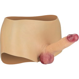 Gode ceinture seconde peau pénis articulé 16,5cm Mortimer