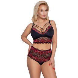 Ensemble 2 Pièces Grande Taille Bustier et Shorty