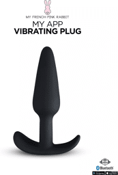My App Vibrating Plug Noir