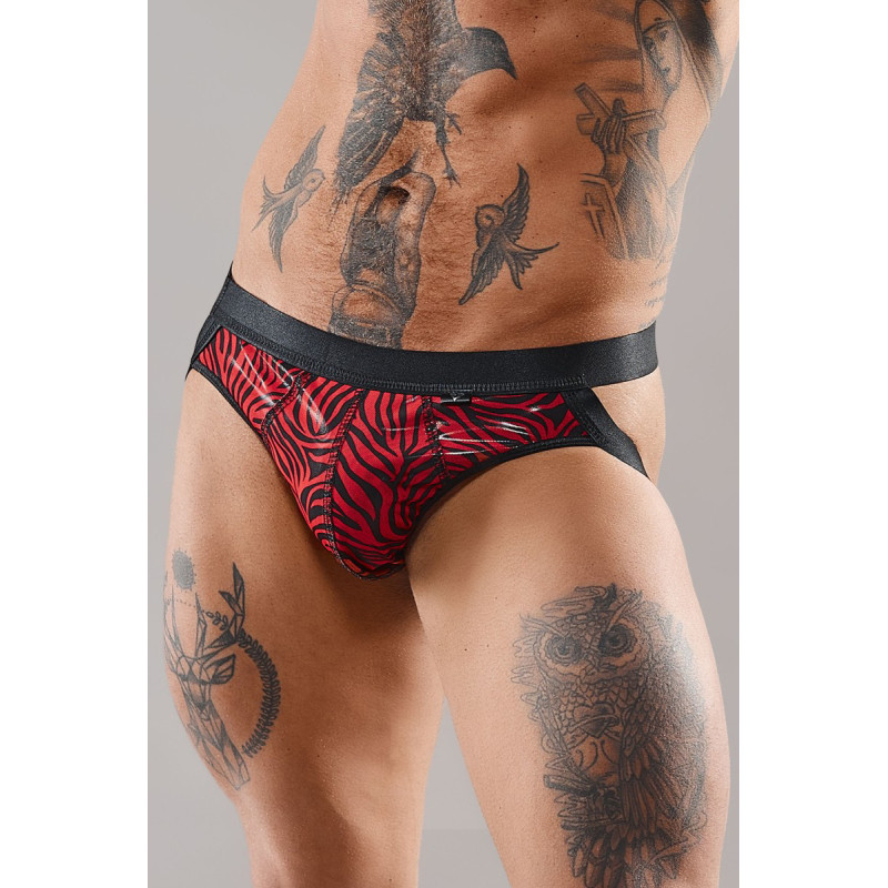Jockstrap en tulle zébré