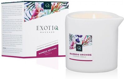Bougie de massage orchidées en bambou - 60 g