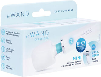 Mini masseur vibrant ergonomique blanc