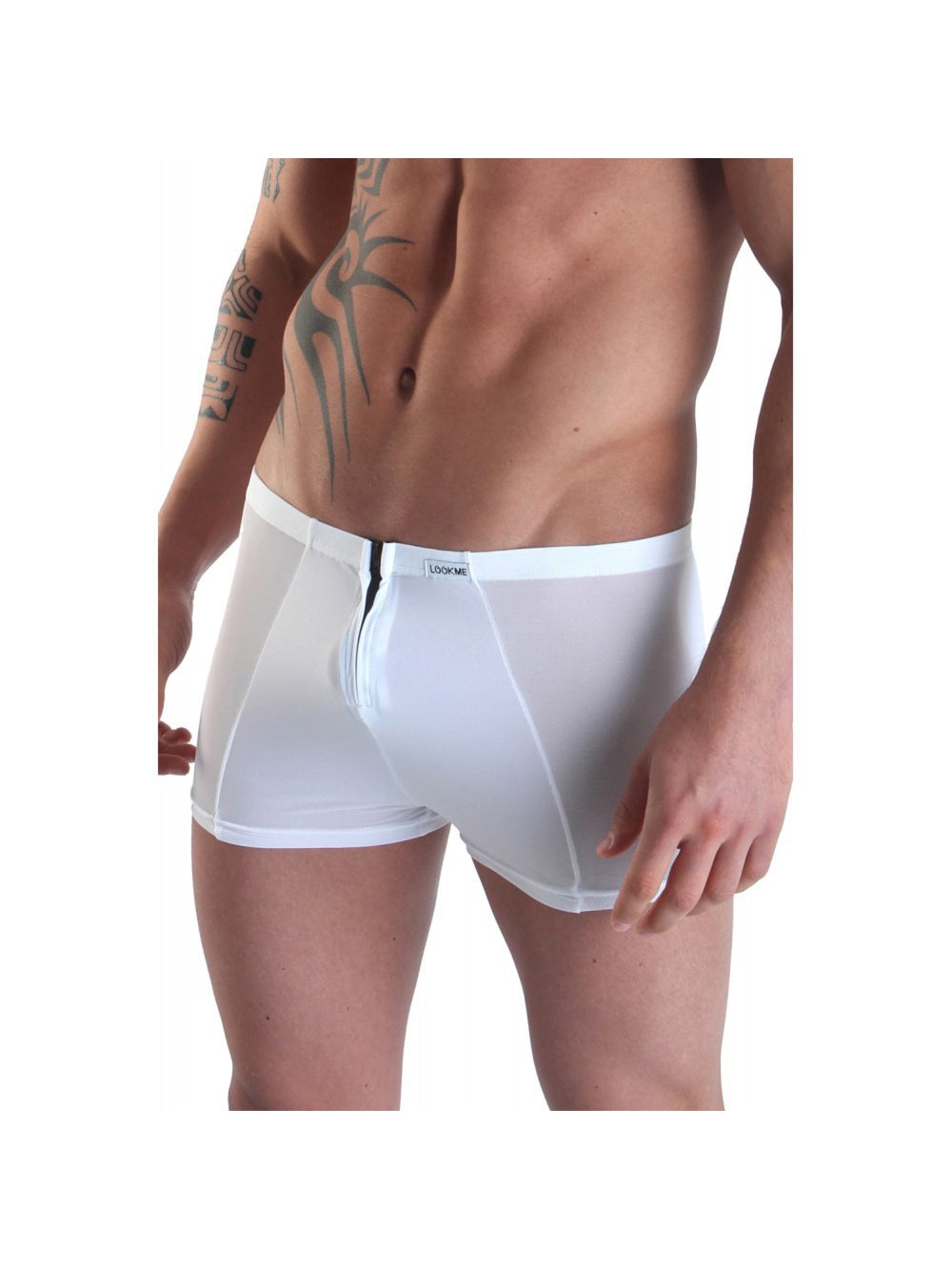Boxer Double Zip LM16 Blanc