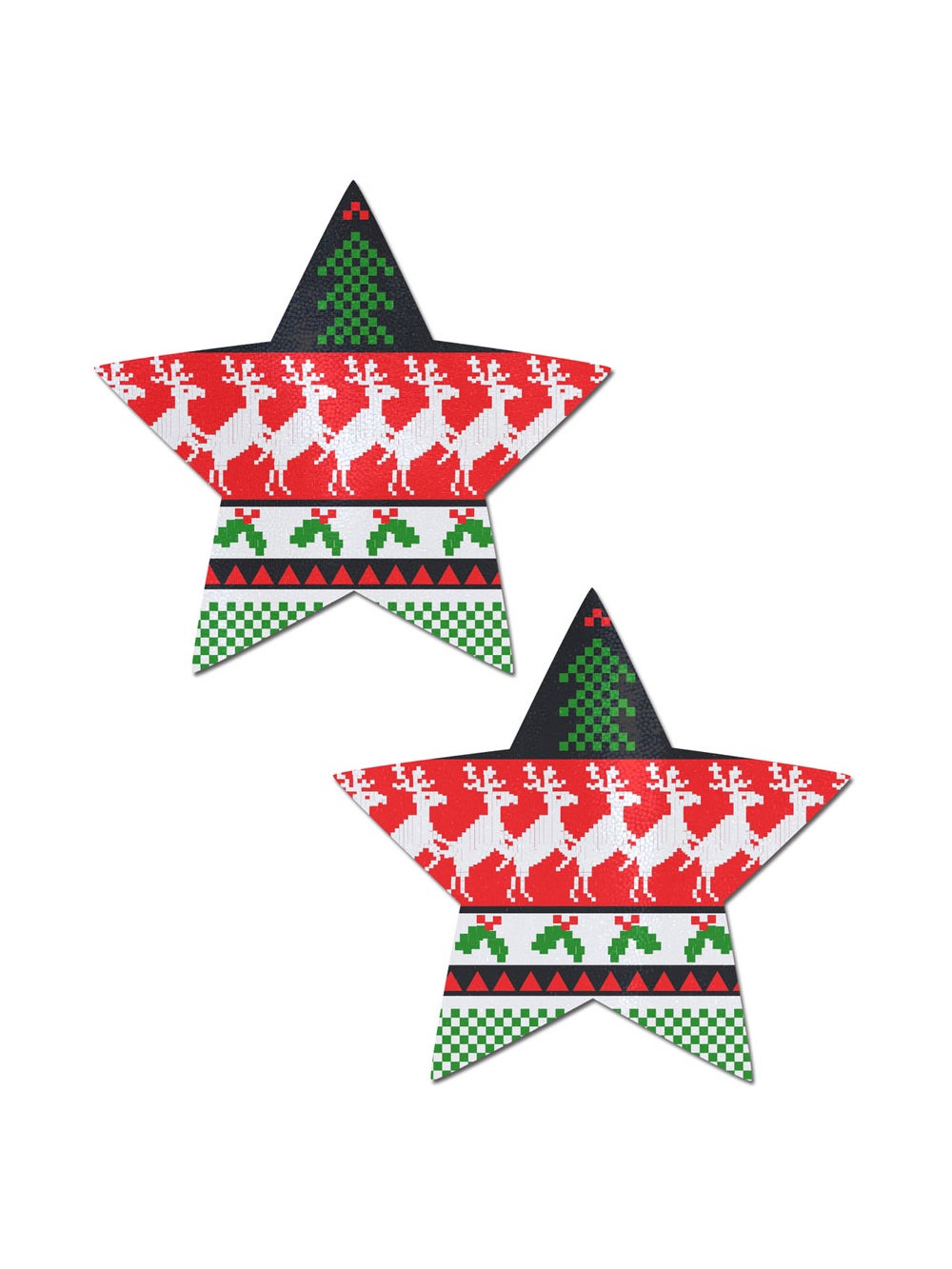 Caches-Tétons Étoile Pull-Over de Noël