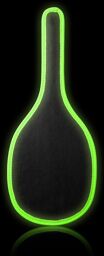 Paddle - Glow in the Dark - Neon Green/Black