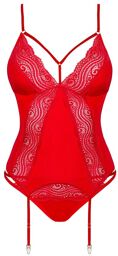 Diyosa Corset & Culotte rouge Rouge