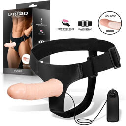 Wobox Harnais avec Dildo Vibrant et Contrôle à Distance