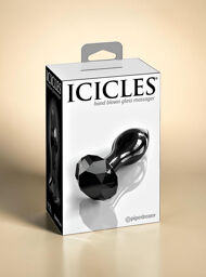Plug anal en verre soufflé avec bijou diamanté