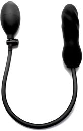 Gode Gonflant 11 cm Noir en Silicone Twist