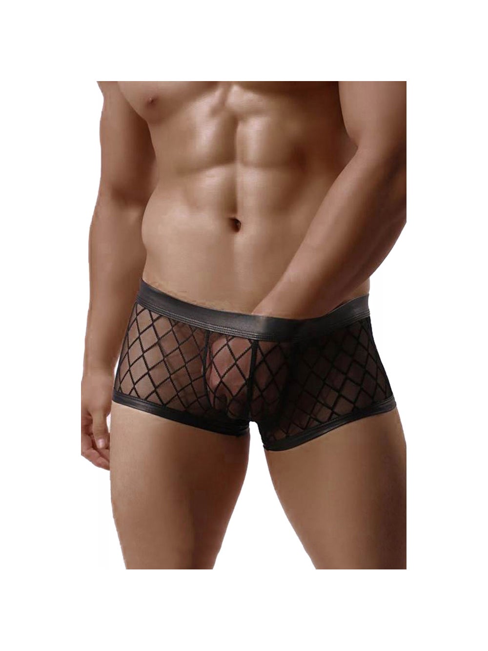 Boxer MP056 Quadrillé Noir