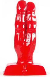 Plug Zizi Double Finger Fuck 10 x 4 cm Rouge