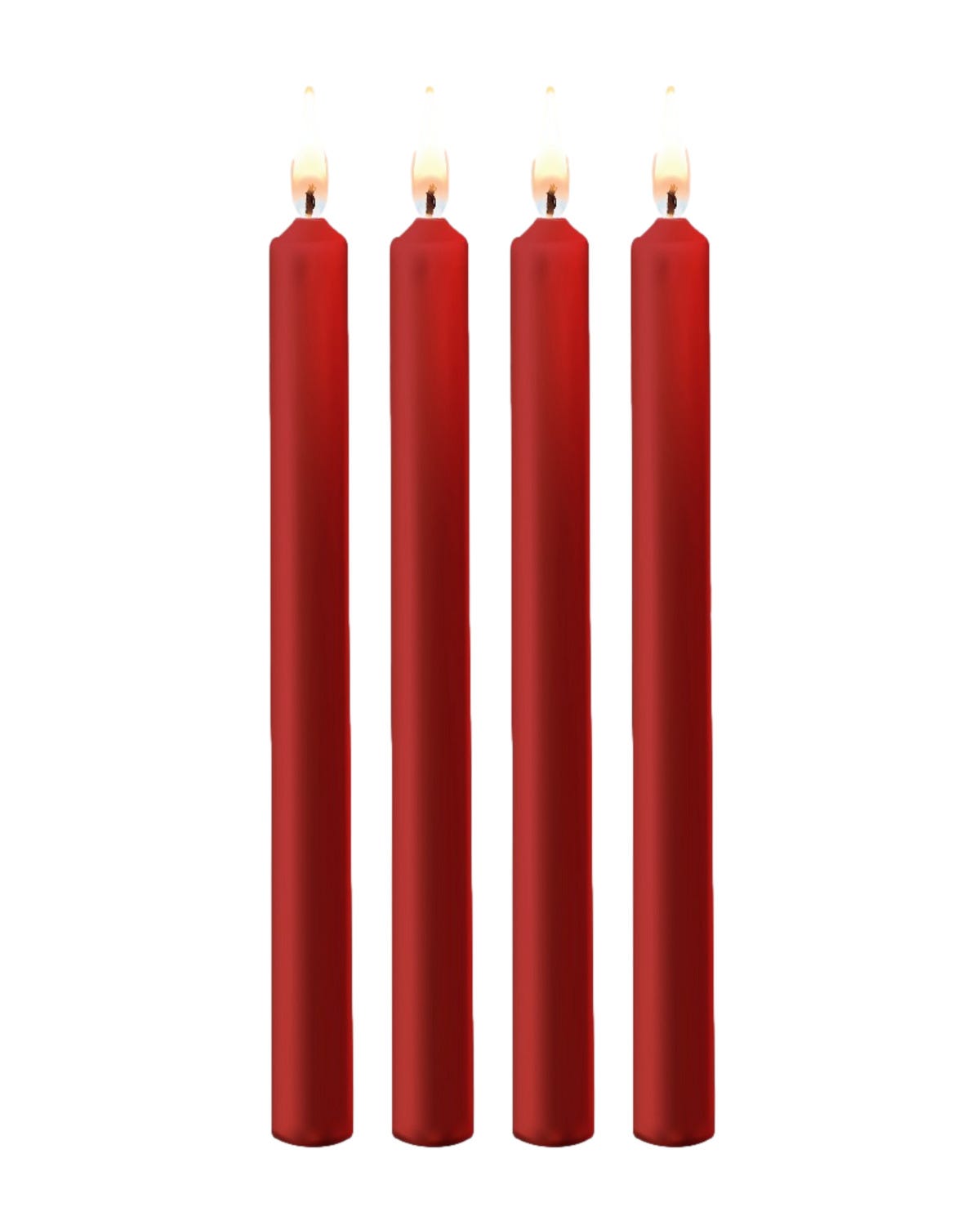 Pack de 4 bougies rouges SM