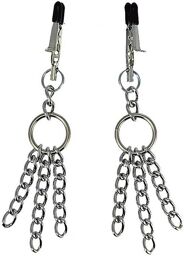 Pinces à seins avec décoration chaînettes